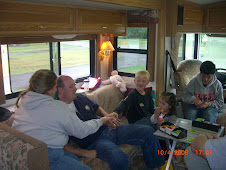 Craig and Tiffany with the kids in the RV