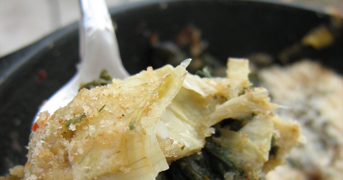 Meet Me in the Kitchen Artichoke Heart and Spinach Gratin