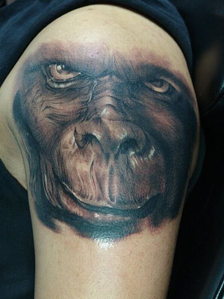 Funny monkey tattoos