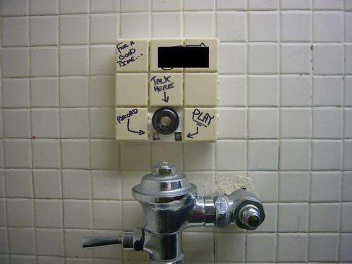Curious, Funny Photos / Pictures 51 Creative Bathroom Wall Graffiti