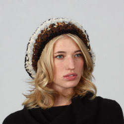 Steve Madden Crochet Stripe Beret