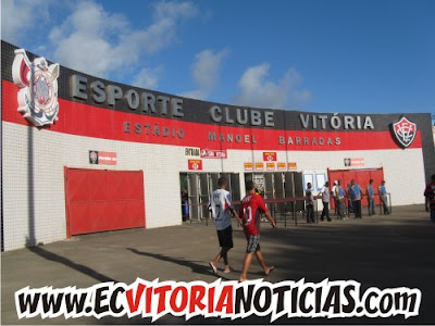 Foto: parte externa do Barradão