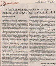 A  ilegalidade da negativa de autorização para impressão de documento fiscal pela Receita Estadual