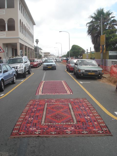using carpets to slow down traffic