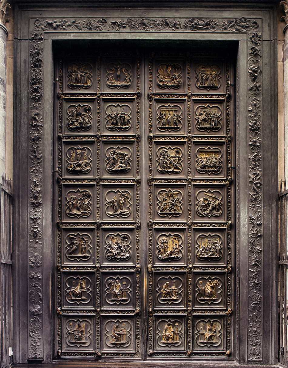ادخلى واختاري ديكور باب شقتك Ghiberti,+Baptistery+Northern+Doors,+1401-1424