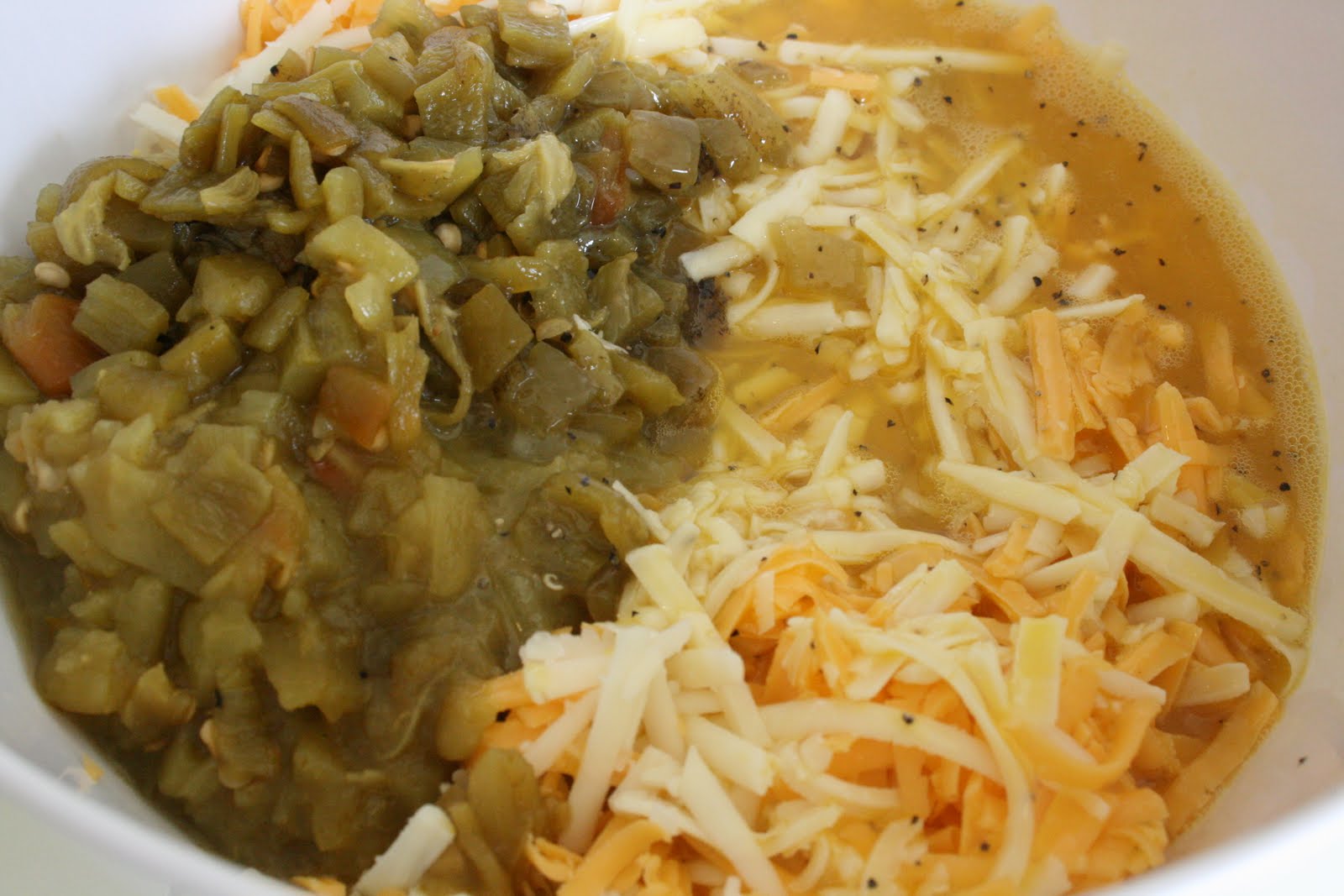 Green Chile Cheese Squares