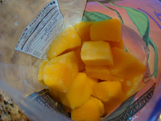 Diced up mangos