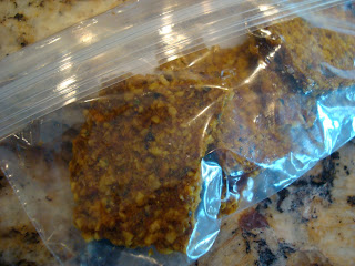 Raw Crackers in ziptop bag