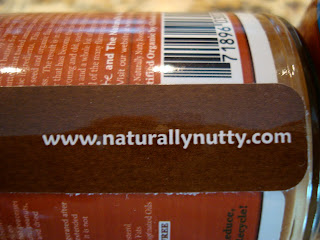 Naturally Nutty Website on jar
