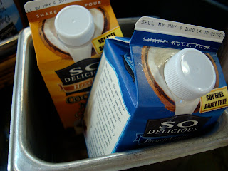 Close up of So Delicious milks