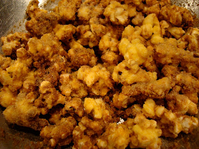 Close up of Cinnamon Ginger Popcorn