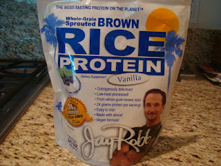 Bag of Brown Rice Protein Powder vanilla flavored