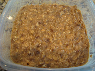 Breakfast Cookie after it was refrigerated in clear container