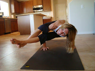 Woman doing yoga pose