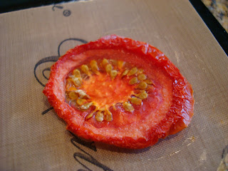 Sundried Tomatoe on dehydrator tray