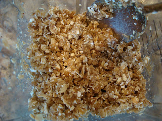 Ingredients for crumb topping in container