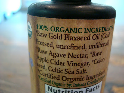 Ingredients on Foods Alive Sweet & Sassy Flax Oil Dressing