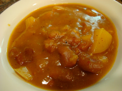 Close up of Savory Pumpkin, Potato, & Carrot Soup