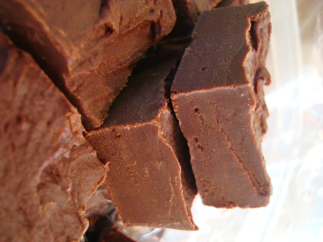 Stacked Fudge in container