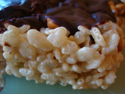 Close up of  Rice Krispie Treats