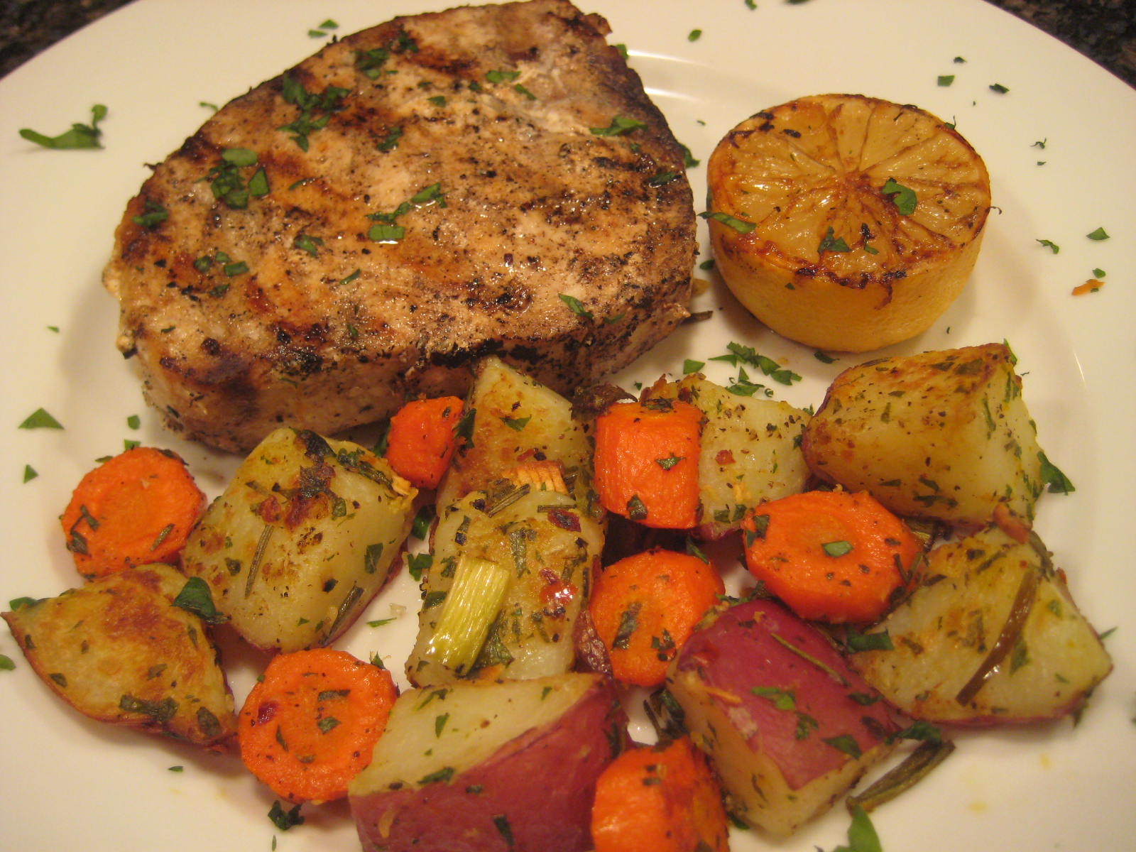 Herbbaked Swordfish Recipe — Dishmaps