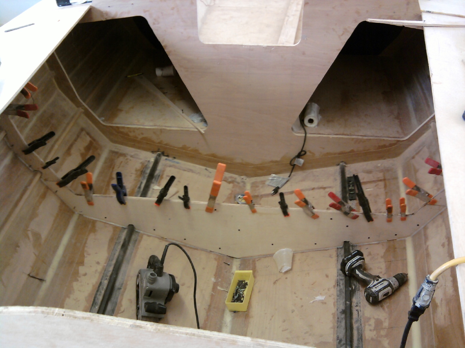 Vertigo Racing Sailboat Project Building a Beefy Bulkhead