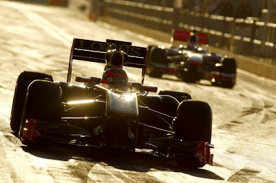 Robert set the pace on the third and final day in Valencia as the team completed its first test with the R31!