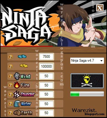 ninja saga god mode v4.7 ,download free in ziddu Ninja+Saga+v4.7