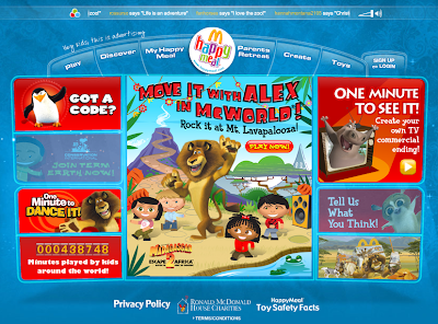 a redesigned happymeal.com