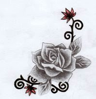 sort sorts tattoo: rose tribal ...