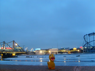 vista del parque gorki desde el otro lado de la ciudad