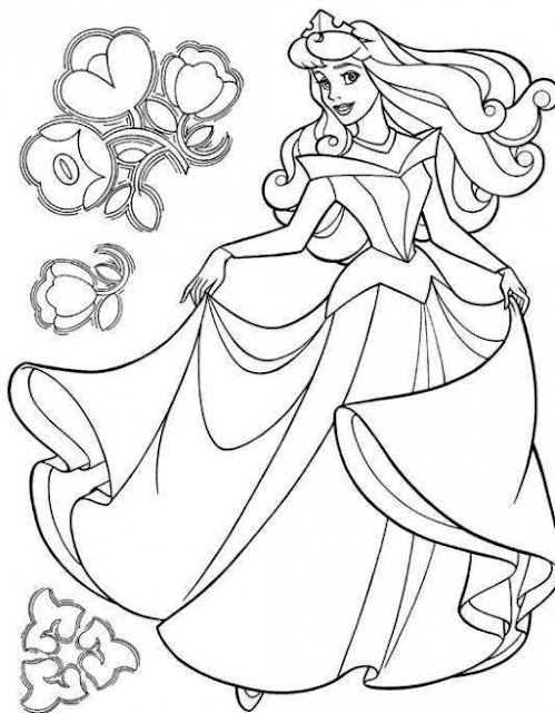 Aurora Princess Disney Characters Coloring Pages Printable Coloring Pages