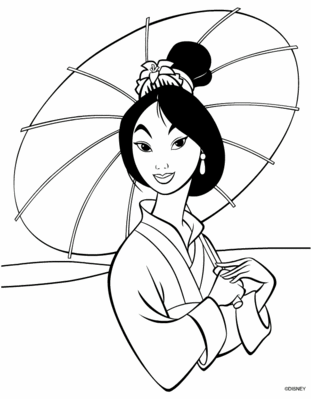 Belle Coloring Pages on Normal Mulan Coloring Pages Gif
