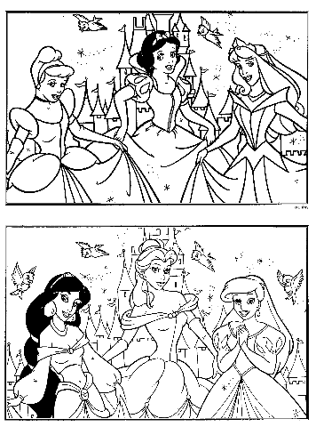 Disney Princess Coloring Pages. Princess belle is one characters which very