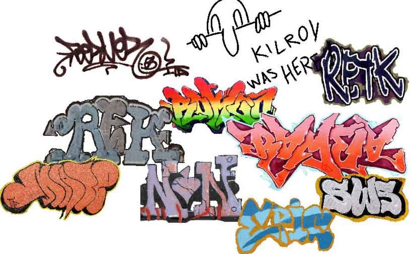 Graffiti Design Sketches and Full Color on Paper New Style Graffiti