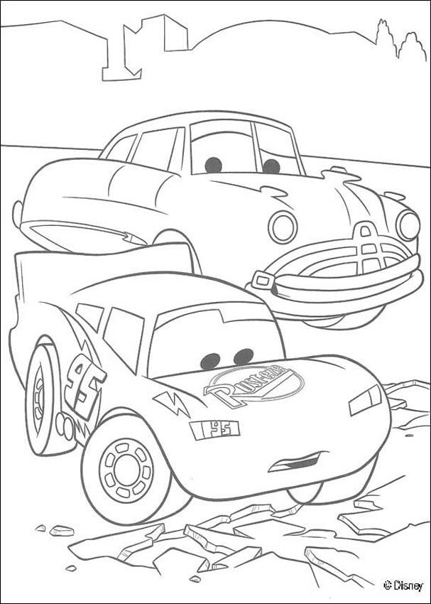 Coloring Pictures: Disney Cars : Lightning Mcqueen Coloring Pages