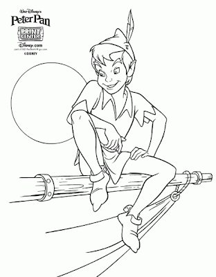 Peter  Coloring Pages on Coloring Pictures Peter Pan Cloring Gif