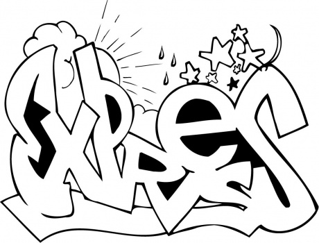 Graffiti Sketches Graffiti Coloring Pages Design