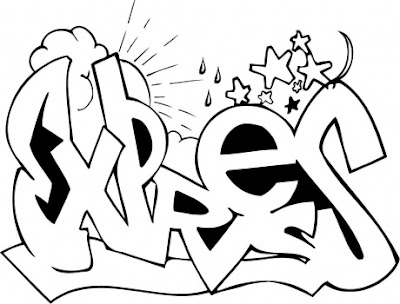 graffiti coloring pages