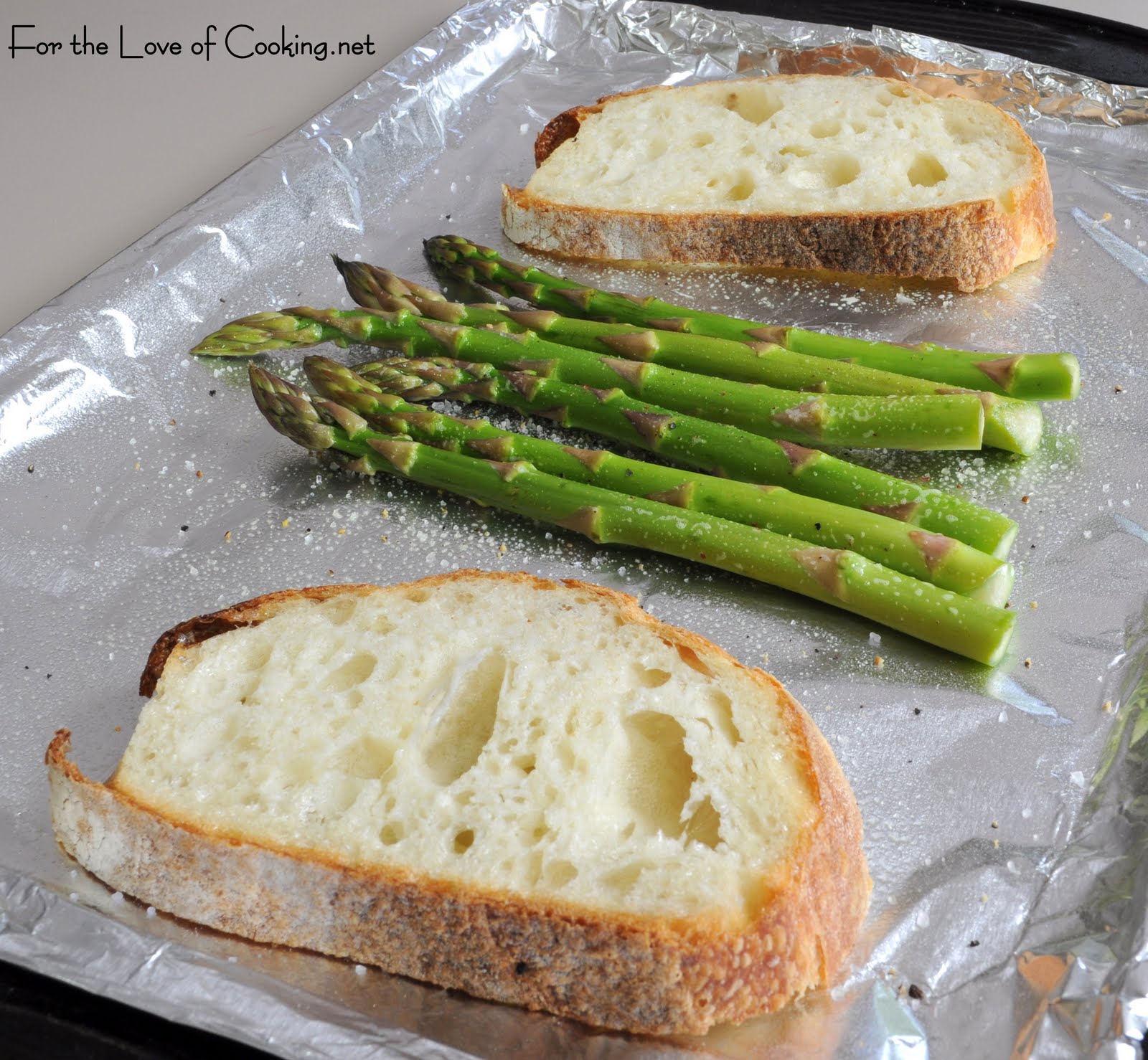 Roasted Asparagus and Steamed Egg on Toast For the Love of Cooking