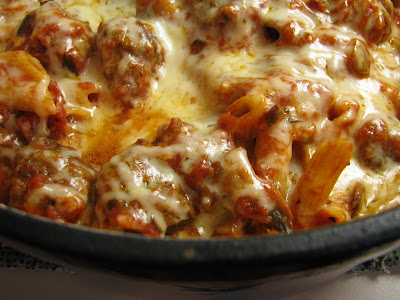 Baked Penne with Meatballs