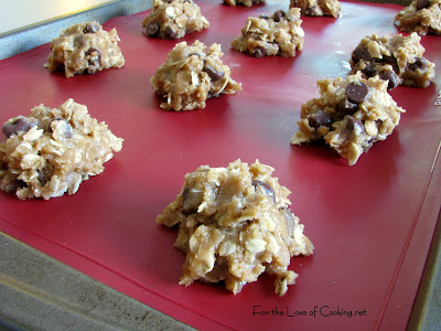 Peanut Butter, Oatmeal, and Chocolate Chip Cookies