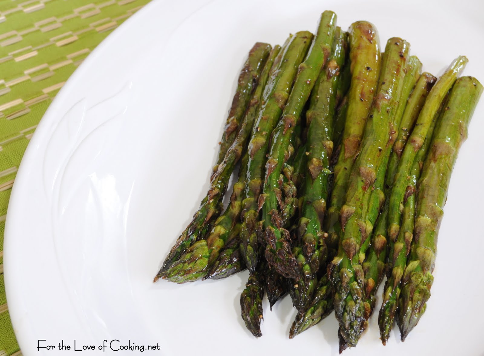 Roasted Asparagus with Browned Butter, Soy and Balsamic Sauce For the