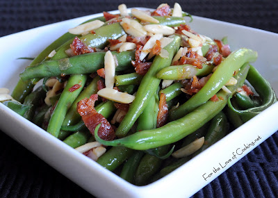 Green Beans with Bacon Balsamic Vinaigrette