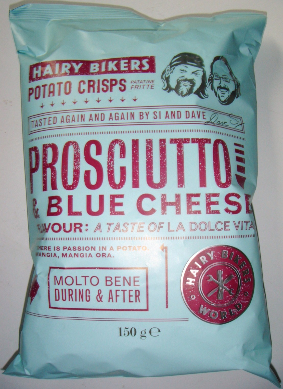 FOODSTUFF FINDS Hairy Bikers Prosciutto and Blue Cheese Crisps