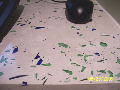 Creating Concrete Countertops Finished White Concrete Desk Project