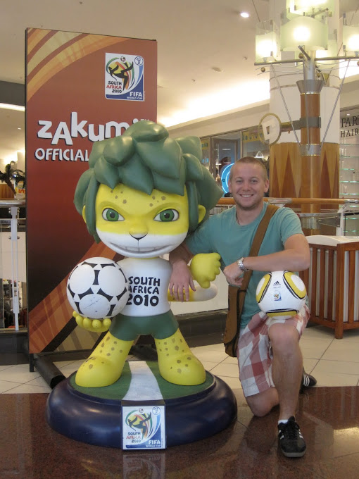Me and Zakumi, the World Cup 2010 Mascot