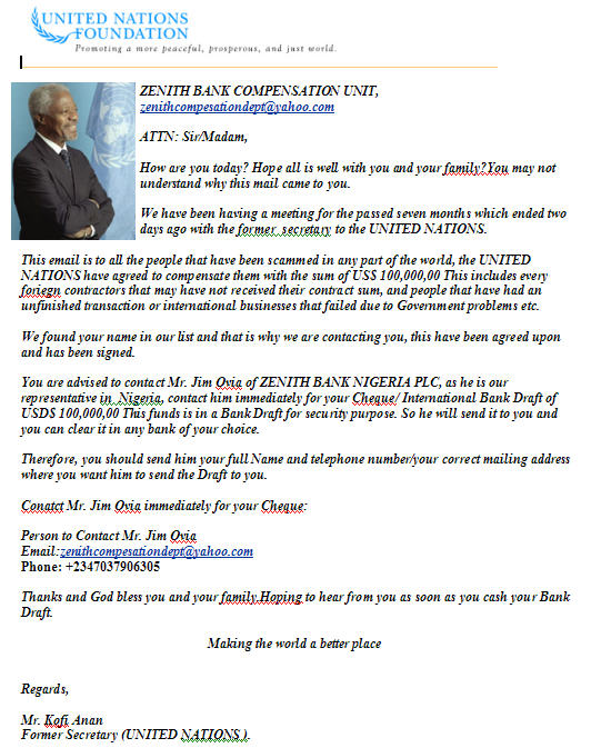 Scam Letter of all time: funny letters. Scam Letter of all time:
