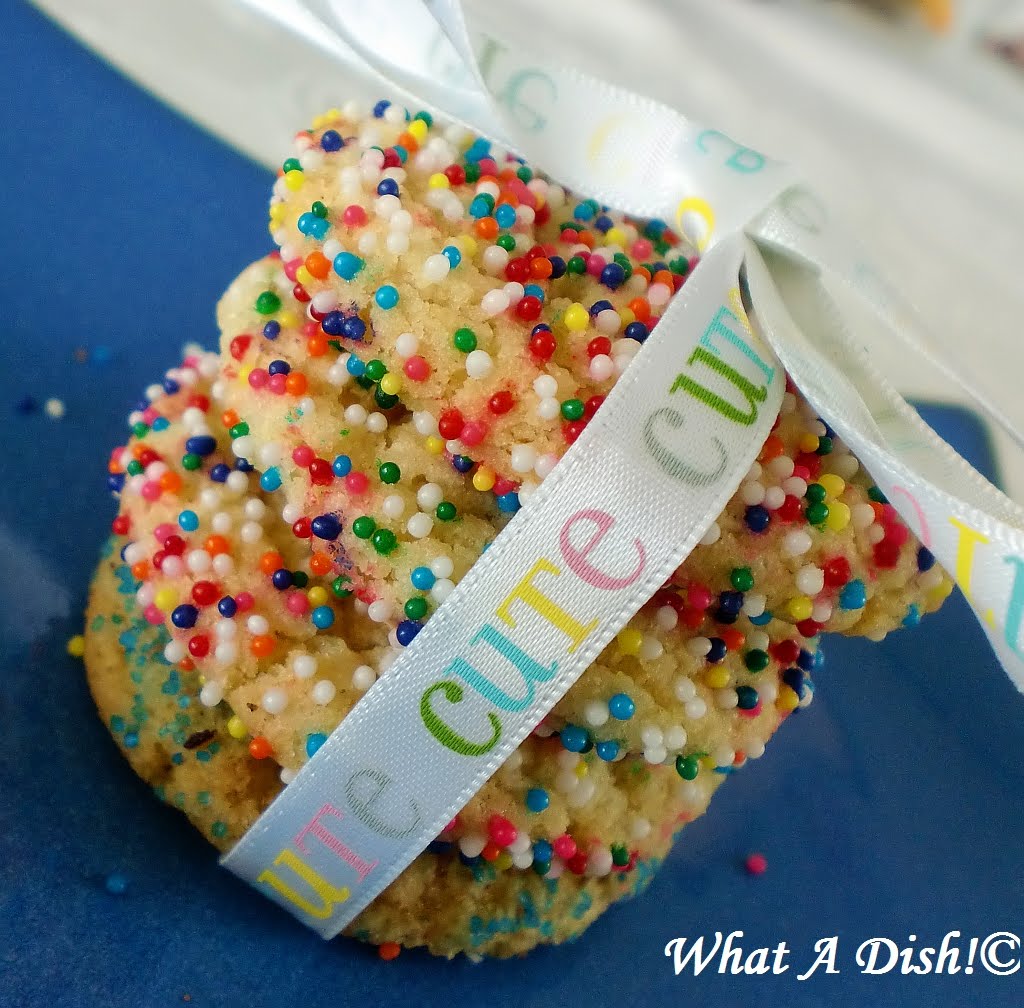 What A Dish! SprinkleCovered Sugar Cookies