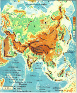 Geo 3 - Asia, África y Oceanía-: Mapas de Asia - para trabajar